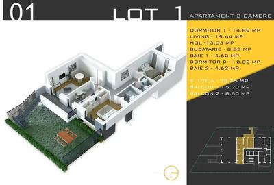 Apartament 3 camere gradina  Pallady metrou Nicolae Teclu - 7