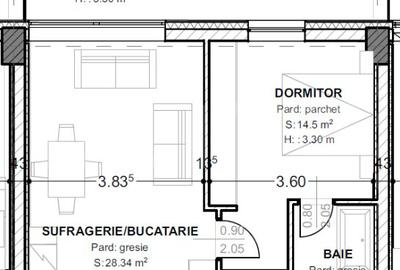 Apartament cu 2 camere semidecomandat în Central