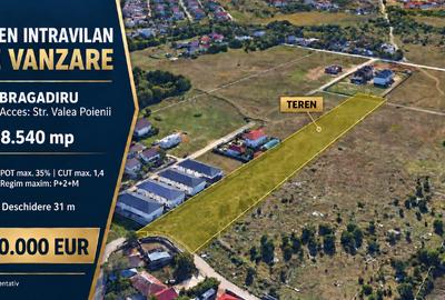 Teren Construcții intravilan de 8540 mp, în Central