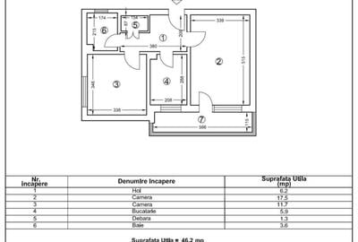 2 Camere 52mp Zona Tomis Nord- Str. Cismelei Renovat Gaze - 6