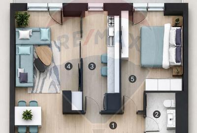 Vanzare | 2 camere | Costuri reduse intretinere| Pipera Plaza - 8