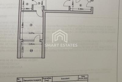 Apartament cu 3 camere semidecomandat în 1 Decembrie 1918