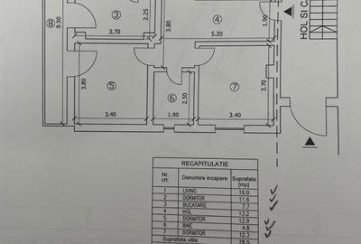 Apartament cu 4 camere decomandat, mobilat în Central
