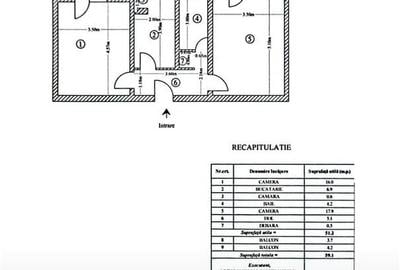 Apartament RENOVAT cu 2 cam Decomandat 2 Balcoane  CENTRU - 4