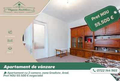 Apartament cu 2 camere semidecomandat, mobilat în Grădiște
