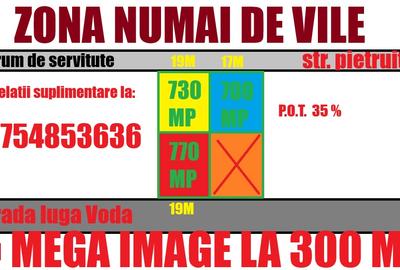 C.U.G. , loturi de 700/730/770 mp ,Mega image CUG la 300 Mde locatie,FULL - 2