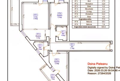 Apartament 3 camere,2 bai,centrala proprie,mutare imediata,TVA inclus in pret! - 36