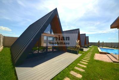 Gruiu, Complex Turistic De Vânzare, 4 Cabane A-frame, Piscină, Spatiu - 9