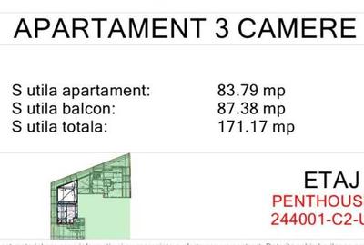 Apartament de 3 camere tip penthouse Carol Viilor - 7