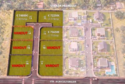 Teren Construcții intravilan de 774 mp, în Tamași
