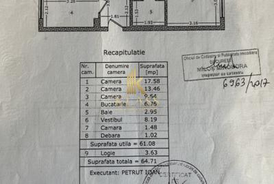 Apartament 3 camere, 65 mp, dec, centrală, reabilitat, metrou, zona Dristor - 18