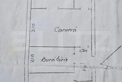Apartament cu 3 camere semidecomandat în Bucium