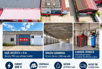 ANSAMBLU INDUSTRIAL HALĂ + CLADIRE BIROURI, 686 mp, VASLUI - ZONA INDUSTRIALĂ - 2
