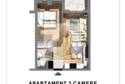 Apartament cu 2 camere, terasa si loc parcare - 1
