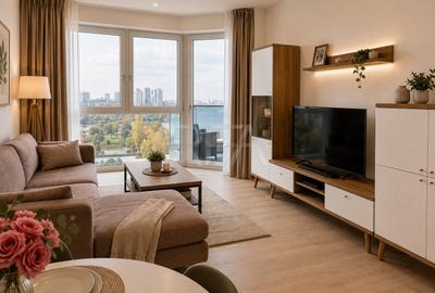 Apartament cu 2 camere semidecomandat, mobilat în Floreasca