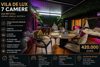 Vila de Lux 7 Camere | 265 mp Utili | Terasa Spectaculoasa 64 mp | 3 Parcari | S - 1
