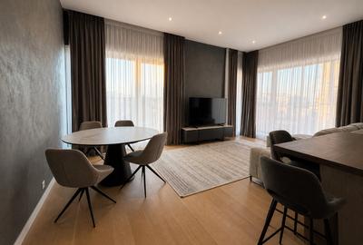 Apartament cu 4 camere, mobilat în Barbu Văcărescu