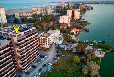 Apartament 2 cam, Mamaia zona Rex, la alb, vedere lac - 9