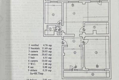 Apartament 4 camere transformat in 3, 110mp, 2 balcoane, centrala, Mall Vitan - 15