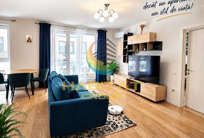 Apartament cu 2 camere nedecomandat, mobilat în Pipera