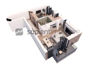 De vânzare apartament 2 camere, ultracentral, semifinisat - 4