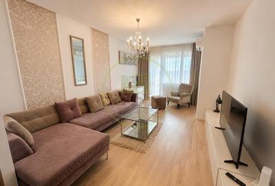 Apartament cu 2 camere semidecomandat, mobilat în Băneasa