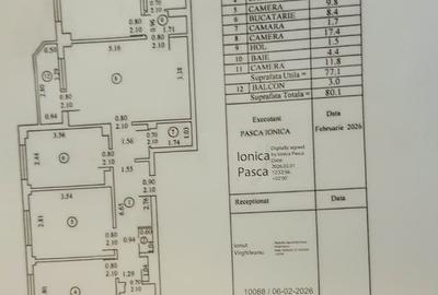 Apartament cu 4 camere semidecomandat în Moșilor
