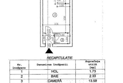 Garsonieră decomandată în Tudor Vladimirescu