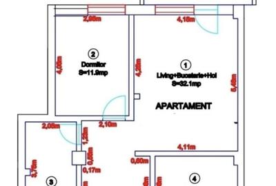 Apartament 2 camere | 60 MP | Etaj 3/8 | LIFT | 1 PARCARE | DECOMANDAT | AREX - 5
