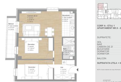Apartament 3 camere, 60mp, etaj 1, finisat, bloc nou cu lift, zona Tineretului - 9