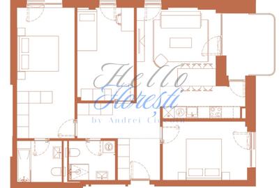 Apartament cu 4 camere în Dâmbul Rotund