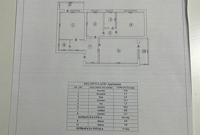 Apartament cu 3 camere circular în Tătărași