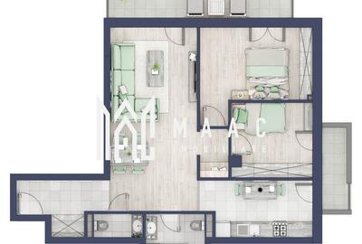 Apartament cu 3 camere nedecomandat în Turnișor