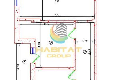 Apartament cu 3 camere decomandat în Metalurgiei