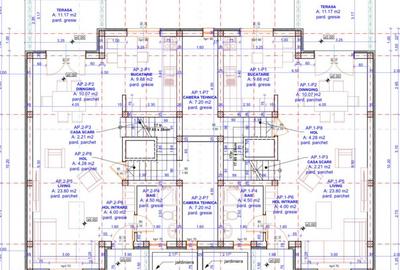 Duplex Mosnita despartit prin cam tehnica - 4 camere - 123mp utili - 2