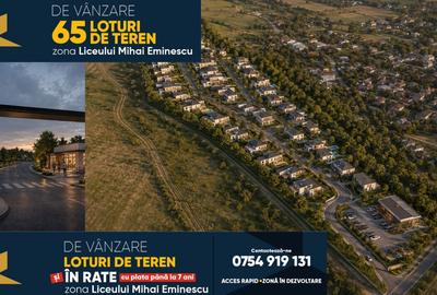 DE VÂNZARE - Loturi de teren Bârlad, zona Liceului Mihai Eminescu - 1