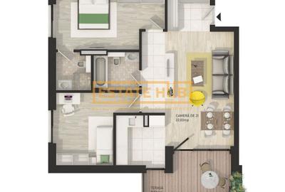 Apartament cu 3 camere, amenajare elegantă și terasă | The Nest - 25