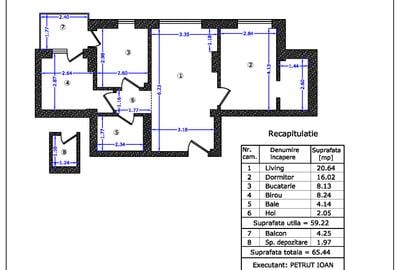 Apartament cu 3 camere în Aviației