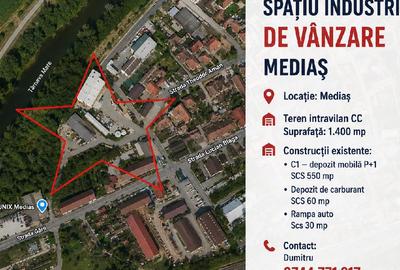 Spațiu industrial, de 700 mp, în Vitrometan