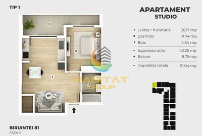 Apartament cu 2 camere decomandat în Vest