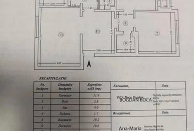 4 Camere | 2 bai | 97 mp | Bloc 1989 | Orientare Est-Sud-Vest | Mobilat | Dacia - 20