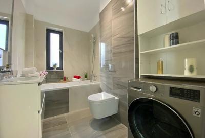 Apartament modern mobilat si utilat, 2 camere,terasa -16mp  si parcare subterana - 13