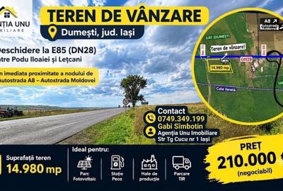 Teren agricol extravilan de 14980 mp, în Central