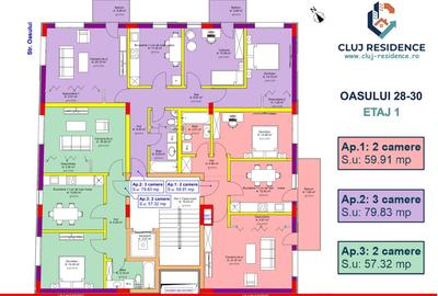 Apartament cu 2 camere decomandat în Iris