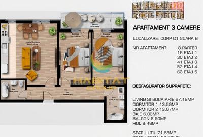 Apartament 3 camere 62 mp Gradina Proprie aproape de M Berceni - 5