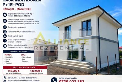 Casă individuală cu 3 camere decomandat în Dărăști-Ilfov