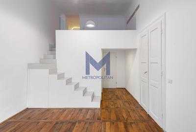 Apartament-galerie la kilometrul zero | 2 camere + mezanin, 2 băi - 8