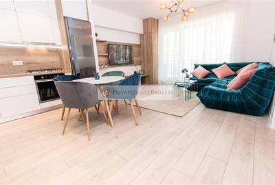 Apartament cu 2 camere semidecomandat, mobilat în Pipera