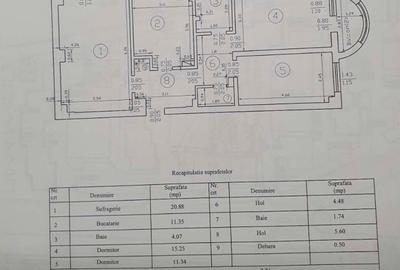 APARTAMENT CU 3 CAMERE, 2 BAI, BLOC PE CADRE, PACURARI - 16