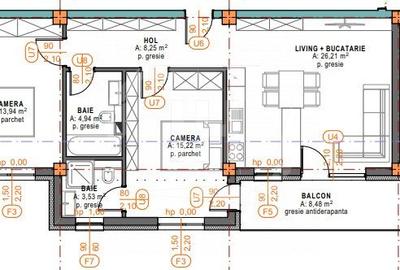 Apartament 3 camere, etajul 1, in ansamblu rezidential - 5